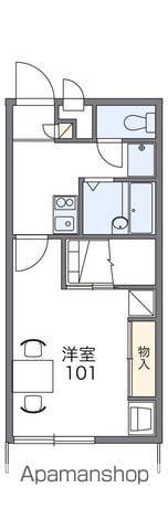 レオパレスメルヴェイユ(1K/2階)の間取り写真