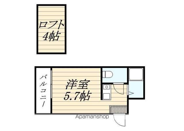 アーデンハイム下原(ワンルーム/2階)の間取り写真