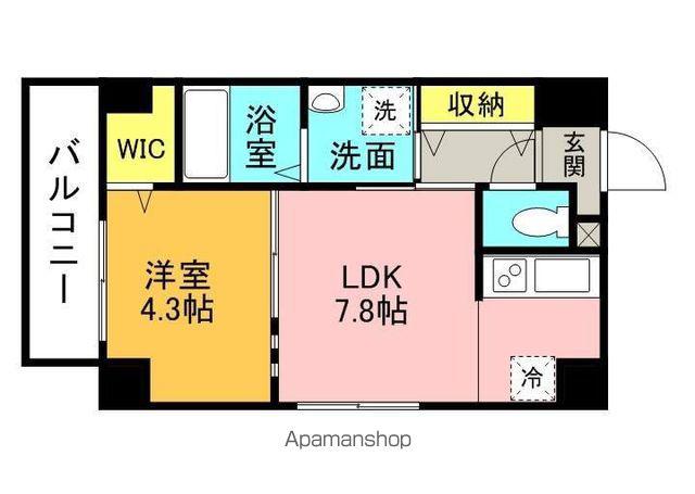 スペチアーレ大通(1LDK/12階)の間取り写真
