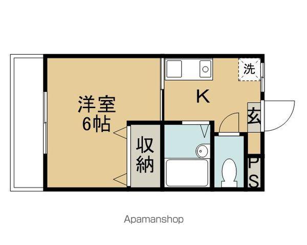 GLANZ(1K/2階)の間取り写真