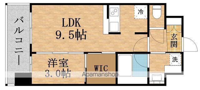 URBAN GRANDE SHIN-OSAKA(1LDK/3階)の間取り写真