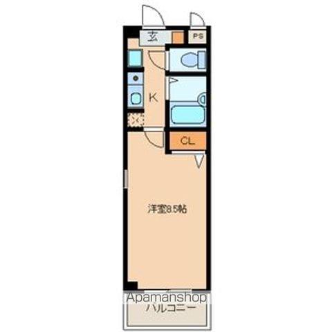 オンディーヌ(1K/1階)の間取り写真