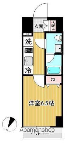 SHOKEN RESIDENCE 横浜関内(1K/2階)の間取り写真