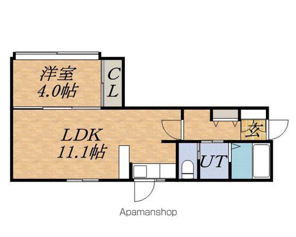 札幌市軌道線 東本願寺前駅 徒歩7分 4階建 築11年(1LDK/2階)の間取り写真