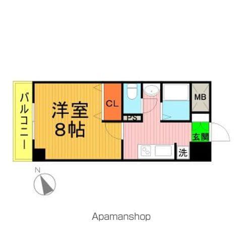 アルカンシェル(1K/5階)の間取り写真