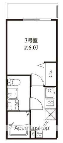 モダンオーク北柏(1K/1階)の間取り写真