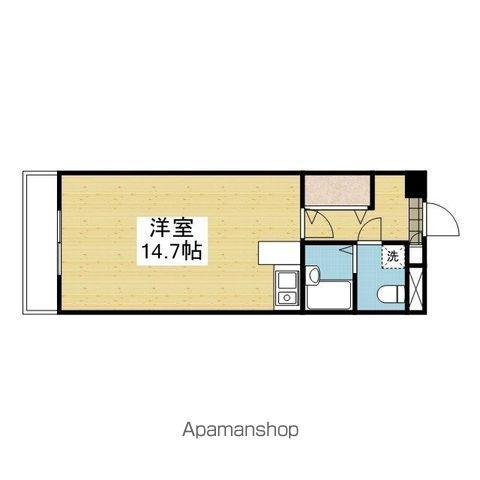 カローラ桑原(ワンルーム/4階)の間取り写真