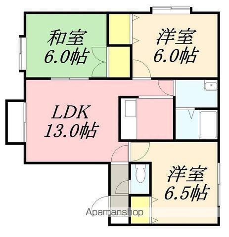 ウィスタリア(3LDK/2階)の間取り写真