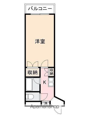 ファーイーストⅡビル(1K/3階)の間取り写真