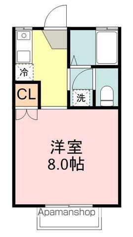 グランデュール米ケ袋(1K/1階)の間取り写真