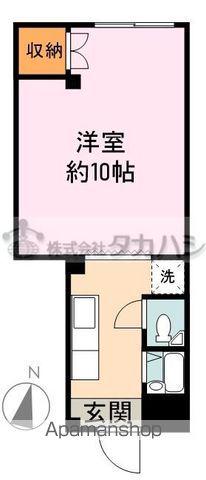 第1旭ビル(1K/2階)の間取り写真