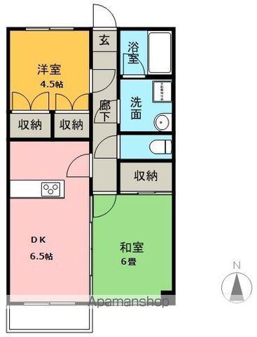 西村コーポレーションⅠ(2DK/2階)の間取り写真