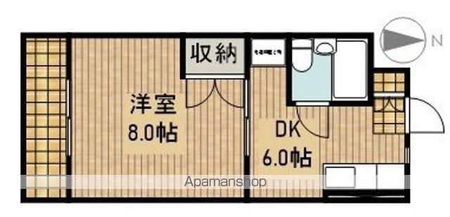 マンションアランフェス(1DK/1階)の間取り写真