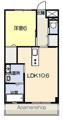 VIORA(1LDK/5階)の間取り写真