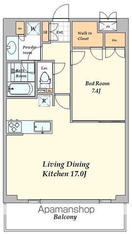 グランハイツ代々木(1LDK/3階)の間取り写真