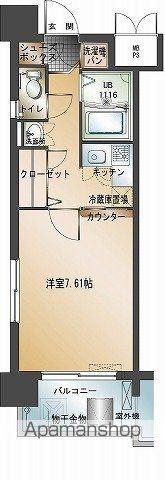エンクレスト天神Ⅱ(1K/11階)の間取り写真