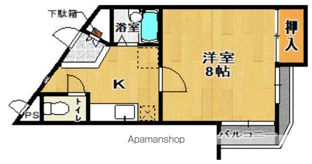 グレース神明(1K/1階)の間取り写真