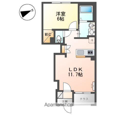 LA RECOLTE (1LDK/1階)の間取り写真