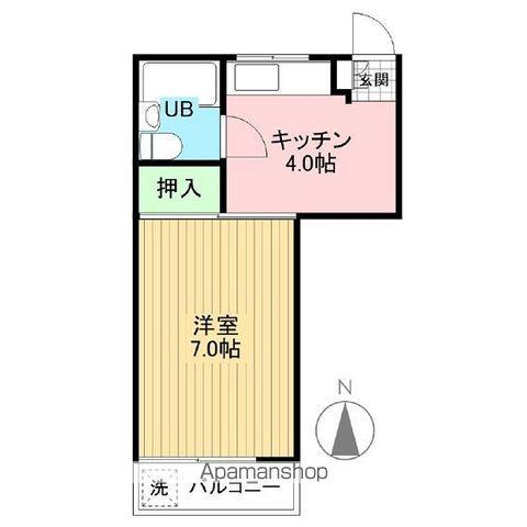 ヘイワハイム(1K/2階)の間取り写真