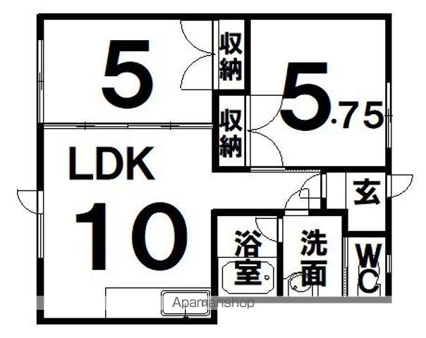 レジデンス東陽(2LDK/2階)の間取り写真