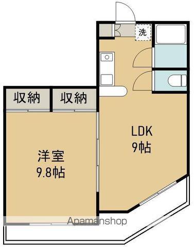 宮千代アヴェニュー(1LDK/5階)の間取り写真