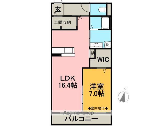 AMUZA TIPO(1LDK/2階)の間取り写真