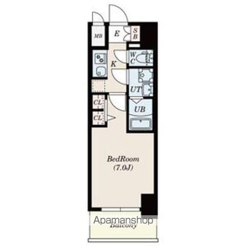 S-RESIDENCE金山三丁目(1K/9階)の間取り写真