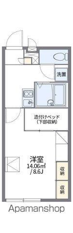 レオパレスむつみ(1K/2階)の間取り写真