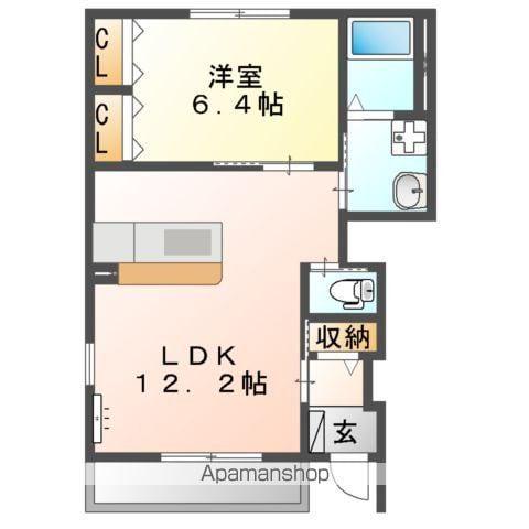 フェリチタ エテルノ(1LDK/1階)の間取り写真