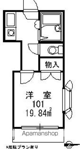 レオパレス高木中央第1(1K/2階)の間取り写真