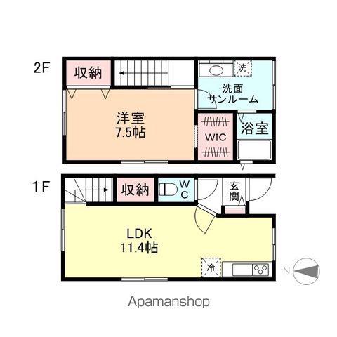 JESUS SQUARE常盤台(1LDK)の間取り写真