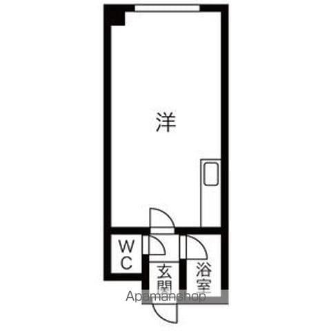 セントラルハイツⅠ(ワンルーム/4階)の間取り写真