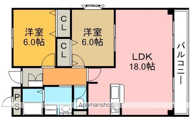 メゾン・ル・レーヴ(2LDK/3階)の間取り写真