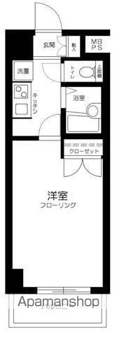 クレアシオン南大塚(1K/4階)の間取り写真