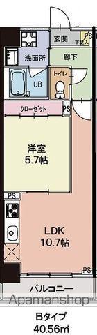 レジデンス・ラフィネ(1LDK/2階)の間取り写真