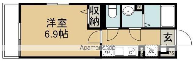 リブリ・KAWAGOE(1K/3階)の間取り写真