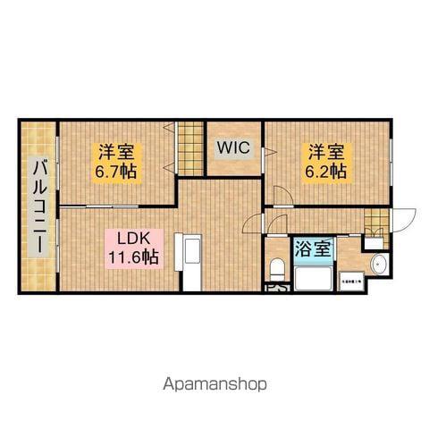 GRACE高千穂(2LDK/3階)の間取り写真