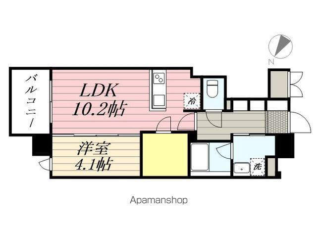 RJRプレシア高砂(1LDK/12階)の間取り写真