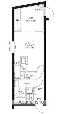 GENOVIA池袋(1LDK/2階)の間取り写真