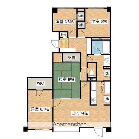 クルーザーバレー楢山登町(4LDK/10階)の間取り写真