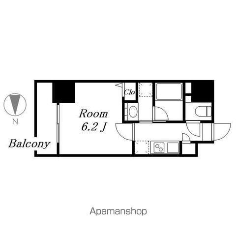 CAVANA新栄(1K/7階)の間取り写真