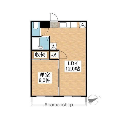 パールマンション(1LDK/3階)の間取り写真