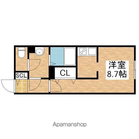 G VIVRE 御器所(1K/1階)の間取り写真