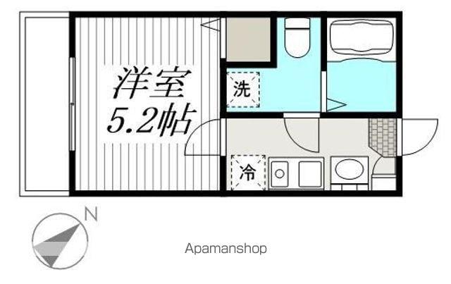 MELDIA屏風浦(1K/1階)の間取り写真