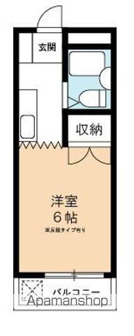 ドミトリー山根(1K/3階)の間取り写真