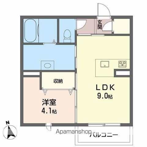 ルミナス コート(1LDK/2階)の間取り写真