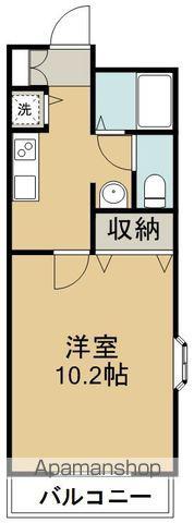 ビューハイツK(1K/1階)の間取り写真