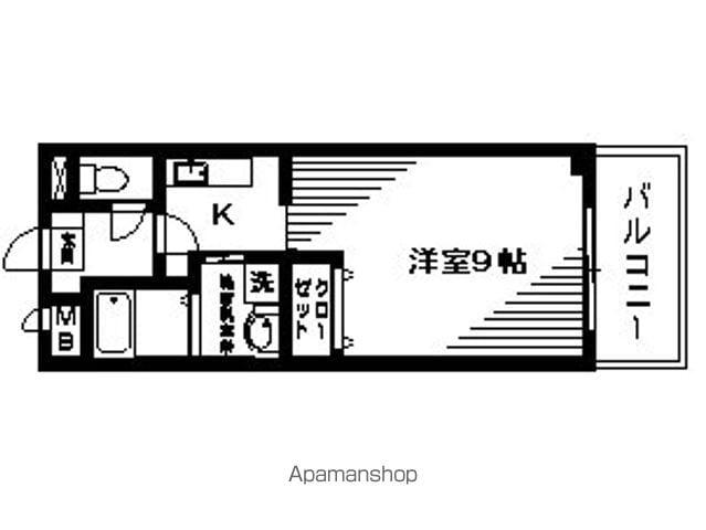 IKI本館ビル(1K/3階)の間取り写真