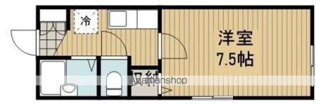 サンモール(1K/2階)の間取り写真