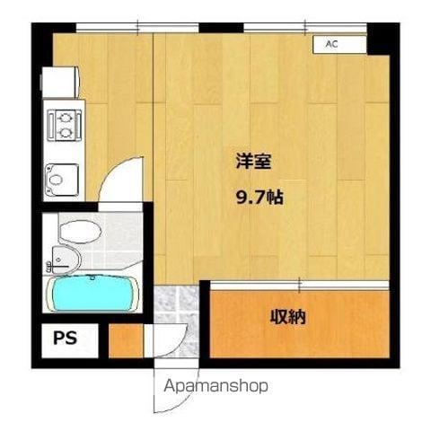 レディースビレッジヨシトモ(ワンルーム/4階)の間取り写真